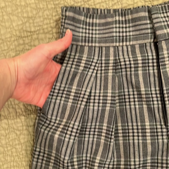 Urban Outfitters High Waisted Plaid Pleated Trouser S - Picture 12 of 15